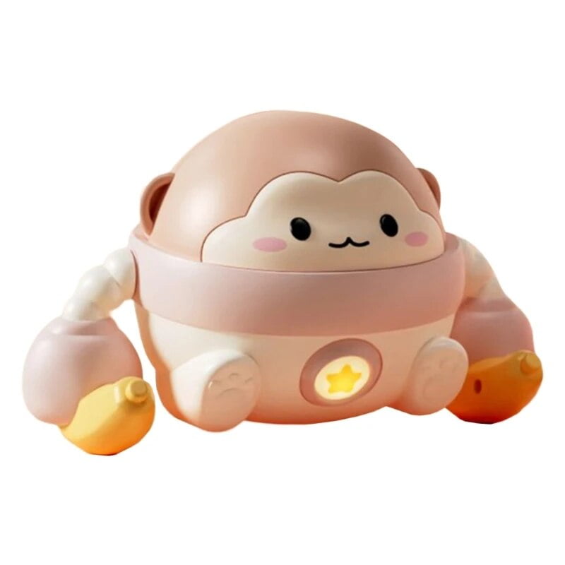 Musical Rolling Electronic Monkey Toy for Kids Toddler Light Up
