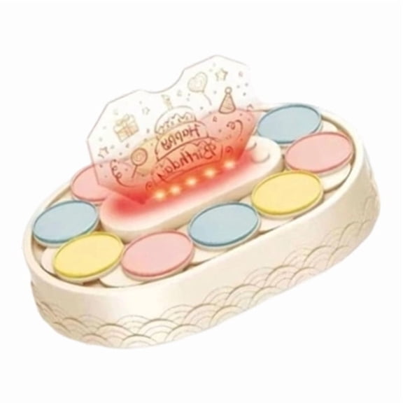 Musical Rotating Cake Turntable Acrylic Dessert Stand For Celebration
