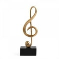 thumbnail image 1 of Musical Sculptures Music Note Figurine Statue Decorative Ornaments Art Decor for Living Room Bedroom TV Cabinet Gift (Gold), 1 of 7