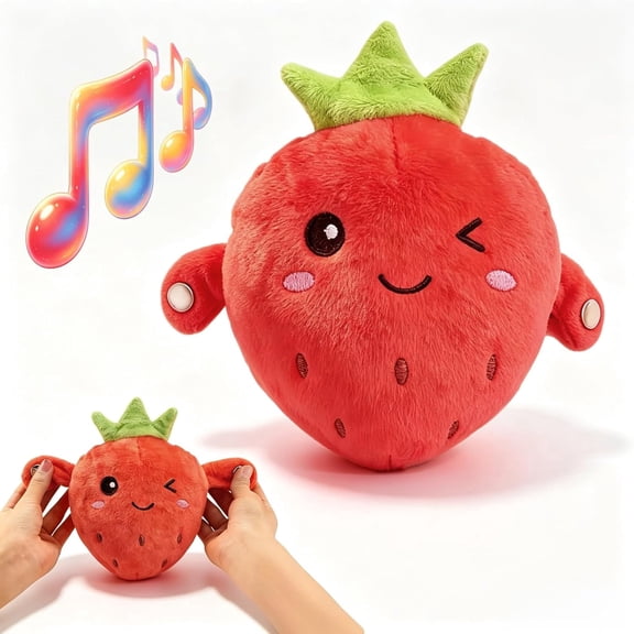 Musical Sensory Toy, Interactive Plush, Dual‑Mode Skin‑Touch Activated Sound Toy, Fruit‑Shaped for Shared Play & Holiday Gifting