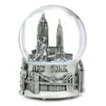 thumbnail image 1 of Musical Silver New York City Skyline Snow Globe, 1 of 1