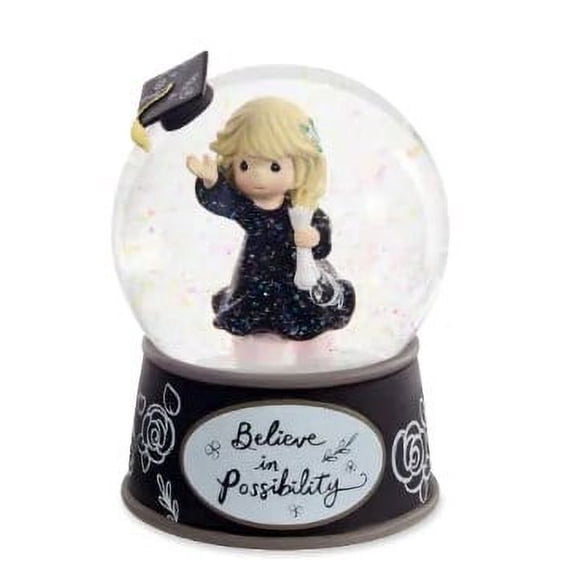 Musical Snow Globe-Graduation Girl/Believe In Possibility (5.75 H)