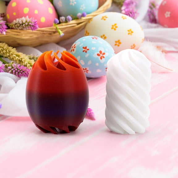 Musical Spinning Easter Egg Stress Relief Toy, Decompression Sensory Egg for Adults, Calming Desk Ornament Spring Party Favor