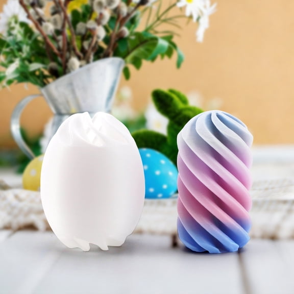 Musical Spinning Easter Egg Stress Relief Toy, Decompression Sensory Egg for Adults, Calming Desk Ornament Spring Party Favor