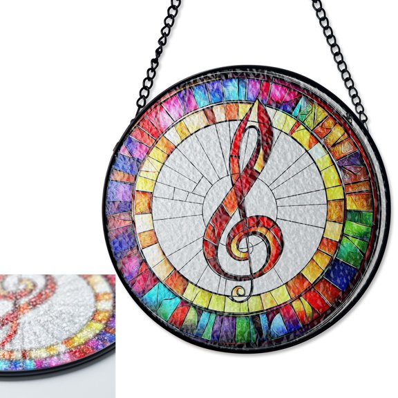 Musical Stained Glass Suncatcher Suncatcher, Music Teacher Window Decor