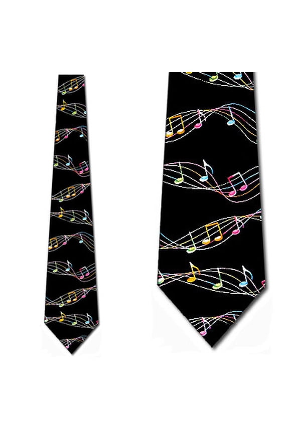 Musical Stripe Necktie Mens Tie