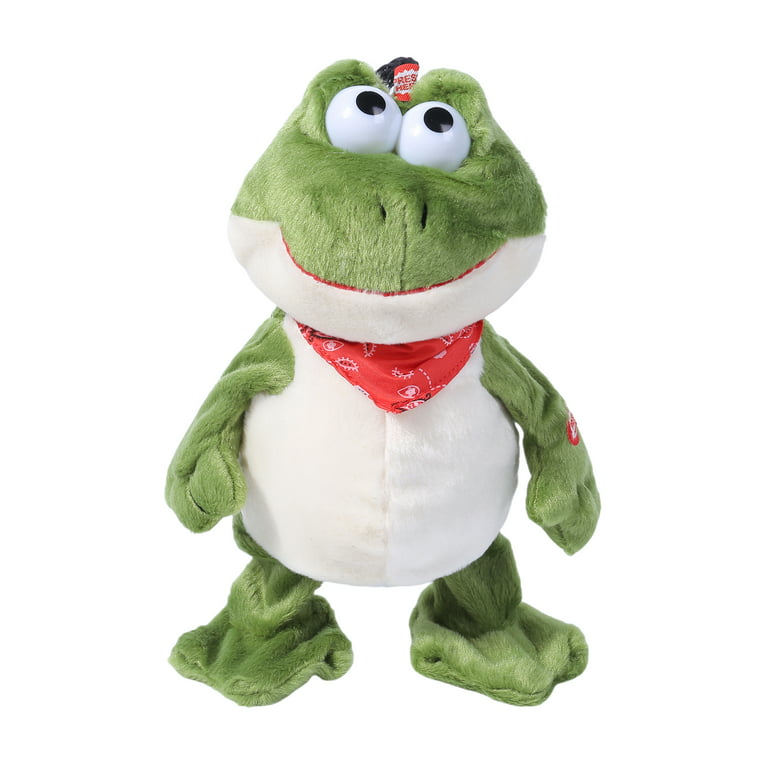 Musical Stuffed Animal Funny Screaming Chicken Toy Frog Duck Plush Toy  Animated Dancing Sound Toy Gift for Kids
