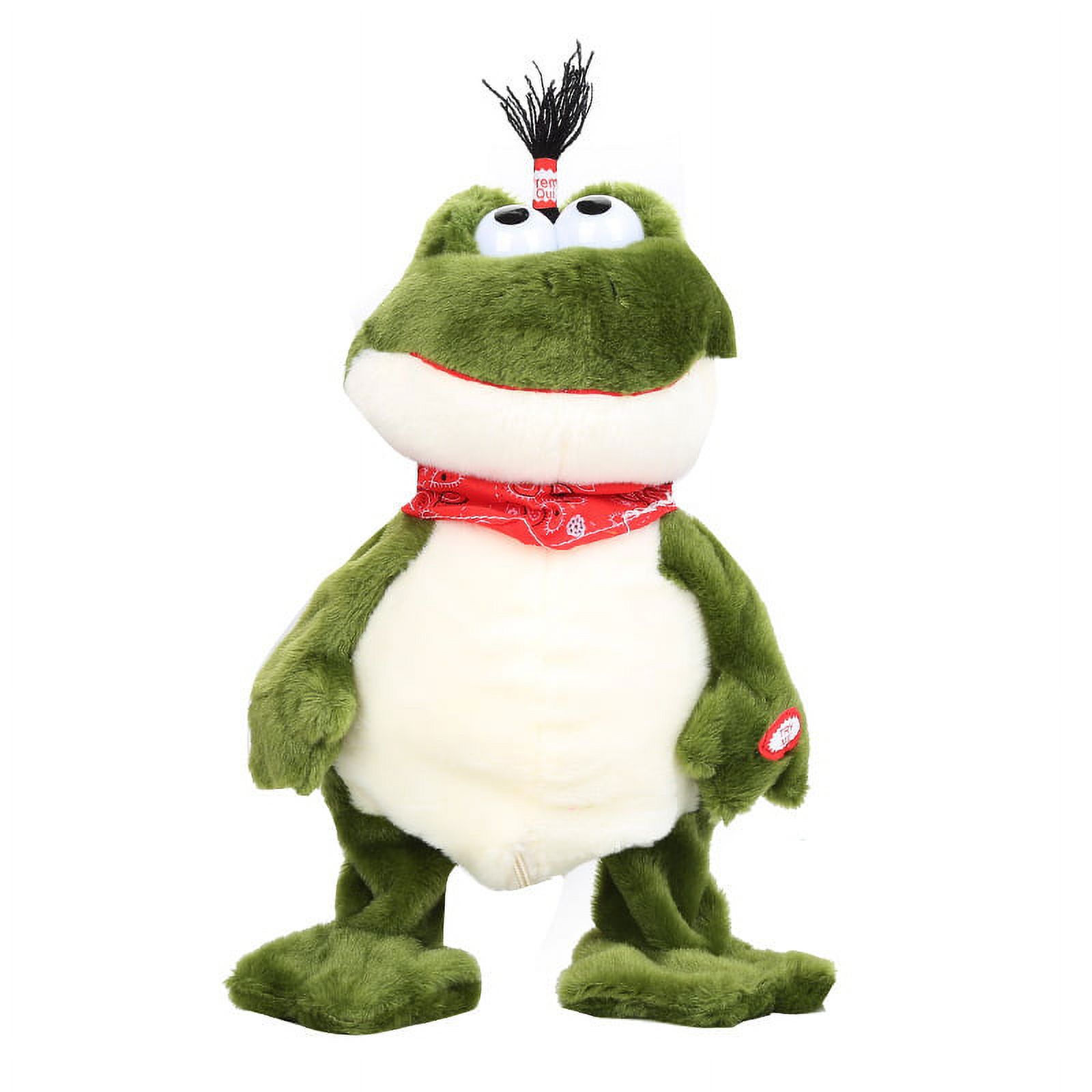 Musical Stuffed Frog Toys Shaking And Waving Electronic Interactives