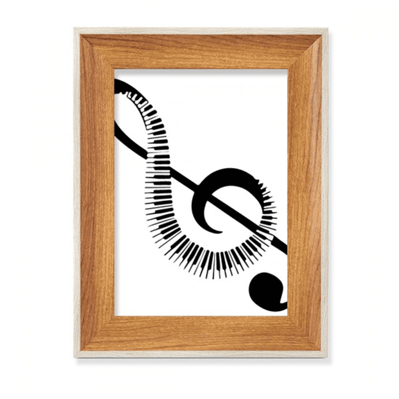Musical Symbol High-nute Piano Desktop Wooden Photo Frame Display Picture Art Painting Multiple Sets