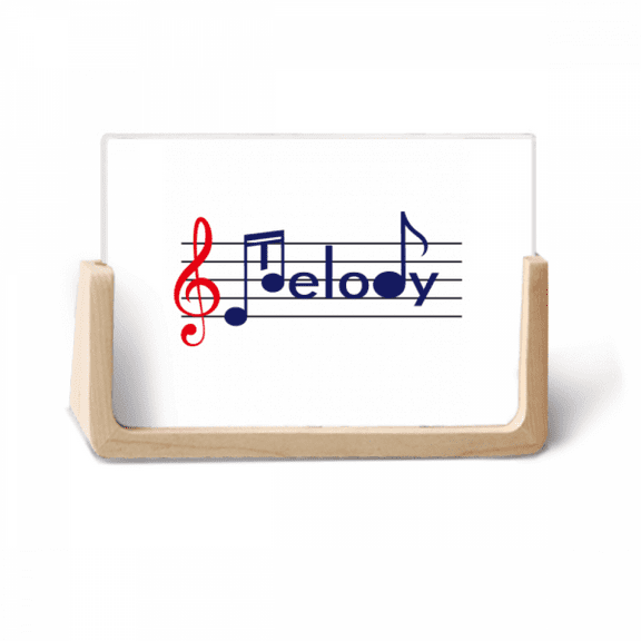 Musical Symbol Melody Staff Spectrum Photo Wooden Photo Frame Tabletop Display