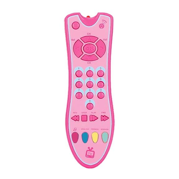Musical TV Remote Control Toy With Light And Sound Early Education Learning