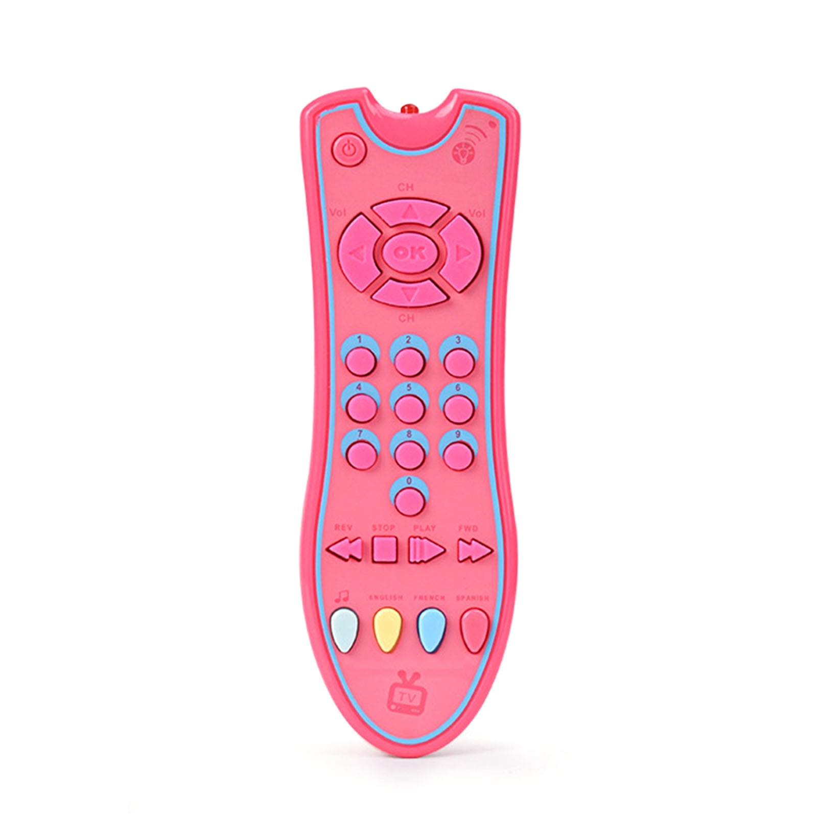 Kids Musical TV Remote Control Toy with Light and Sound Baby Early