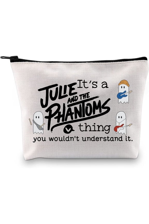 Musical TV Show Inspired Makeup Bag Gift Ghost Band Zipper Pouch Gift for Fans