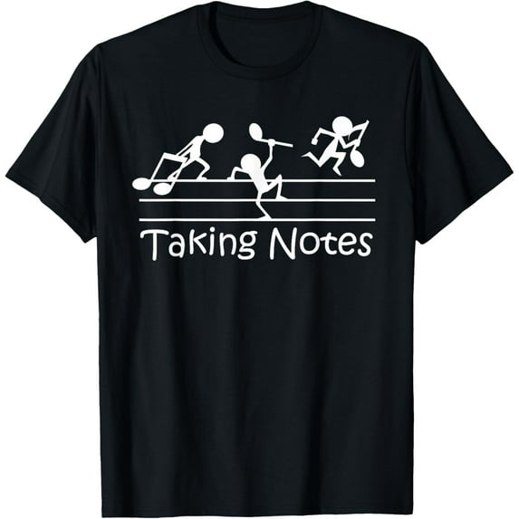 Musical Taking Notes Music Lovers Vintage Teachers Funny T-Shirt