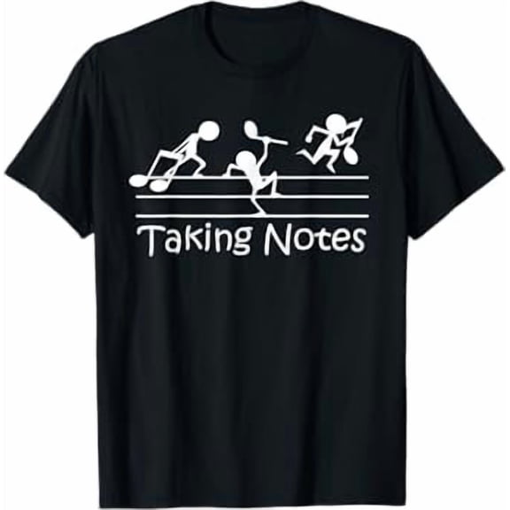 Musical Taking Notes Music Lovers Vintage Teachers Funny T-Shirt