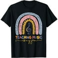 thumbnail image 1 of Musical Teacher Teaching Music Is My Jam Rainbow T-Shirt, 1 of 4