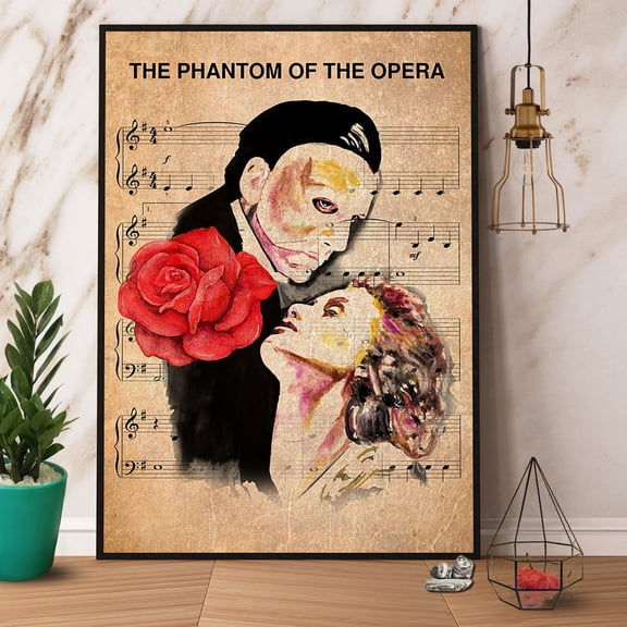 Musical The Phantom Of The Opera Poster No Frame Wrapped Full Size 16 x 24 Inch Poster