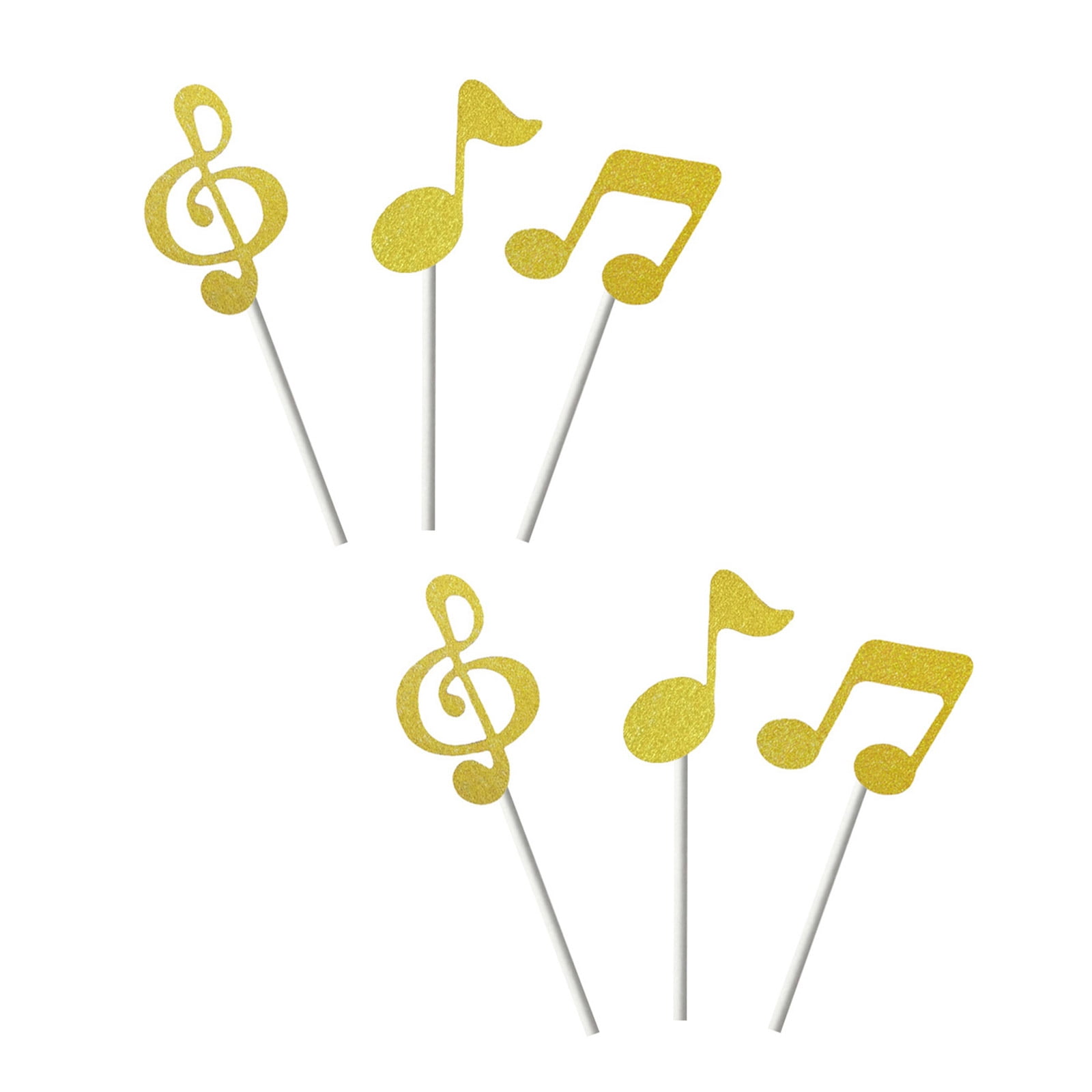 Musical Theme Party Decoration Quaver Shaped Cake Insert Safe Paper ...