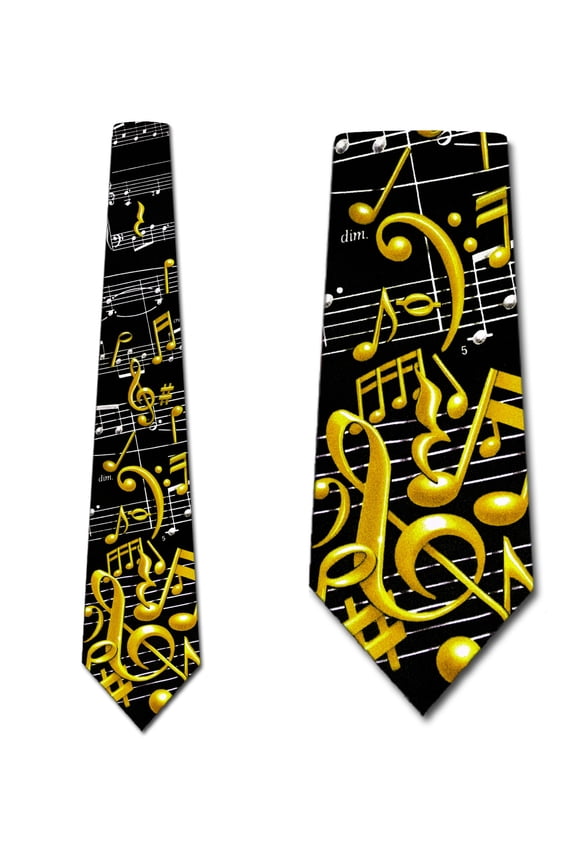 Musical Ties Mens Music Note Neckties Music Gifts by Three Rooker