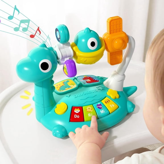Musical Toys for Toddlers, Baby Musical Piano Toy, Infant Tummy Time Musical Toy with Light Sound, Toddler Sensory Development Learning Activity, Birthday Gift 6-12 Month 1 2 3 Years Old Boy Girl Kid