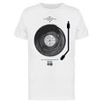 thumbnail image 1 of Musical Turntable Graphic T-Shirt Men -Image by Shutterstock, Male Small, 1 of 2