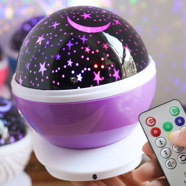 Musical Romantic Rotating Starry Lamp Full Of Stars Projection Lamp