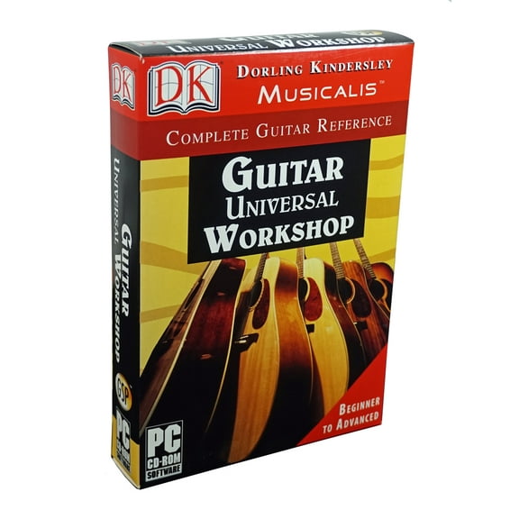 Musicalis Guitar Workshop PC CD Beginner to Advanced Software - Learn to Play Guitar
