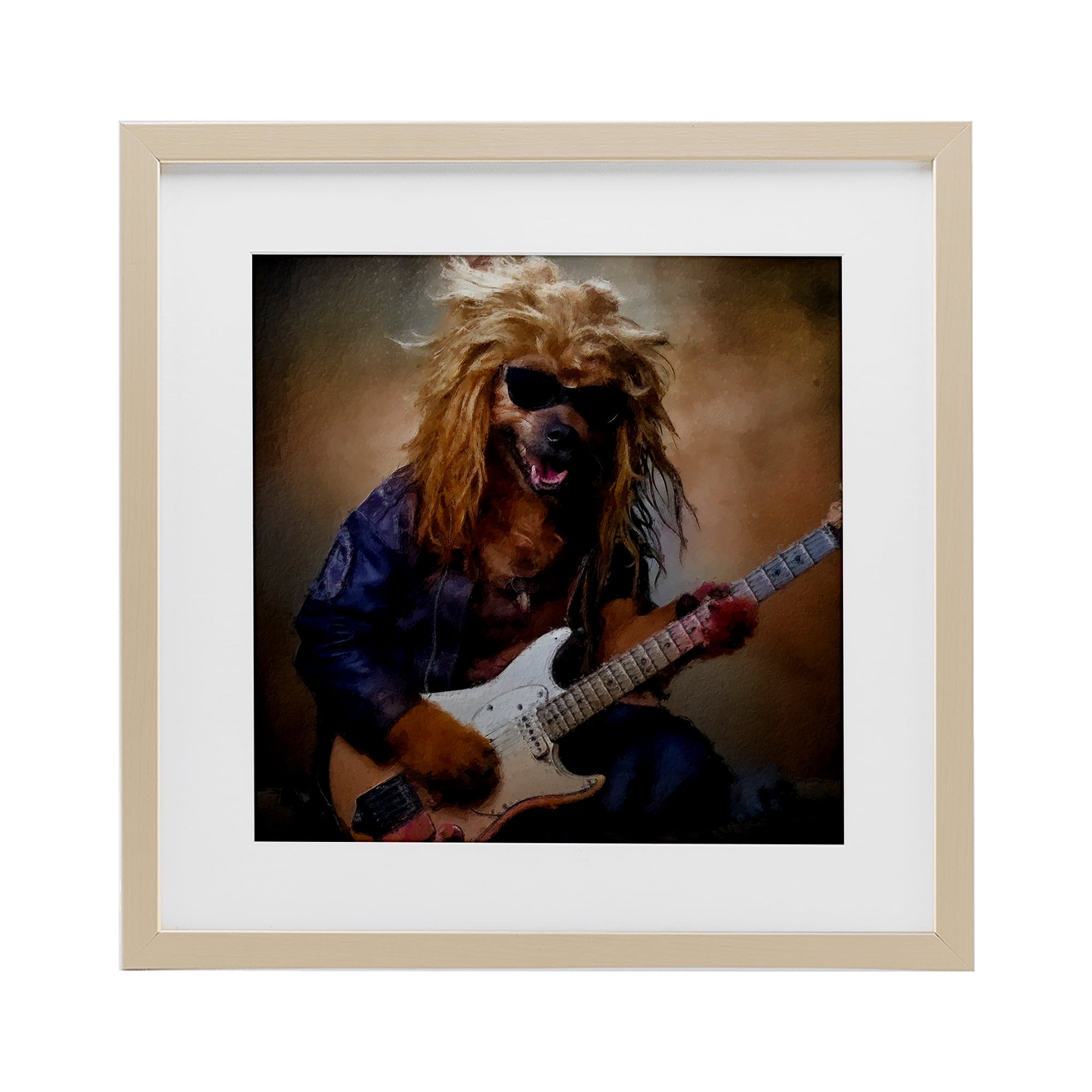 Musician Canine Clark Birch Framed Print Under Glass, design by Sean Parnell