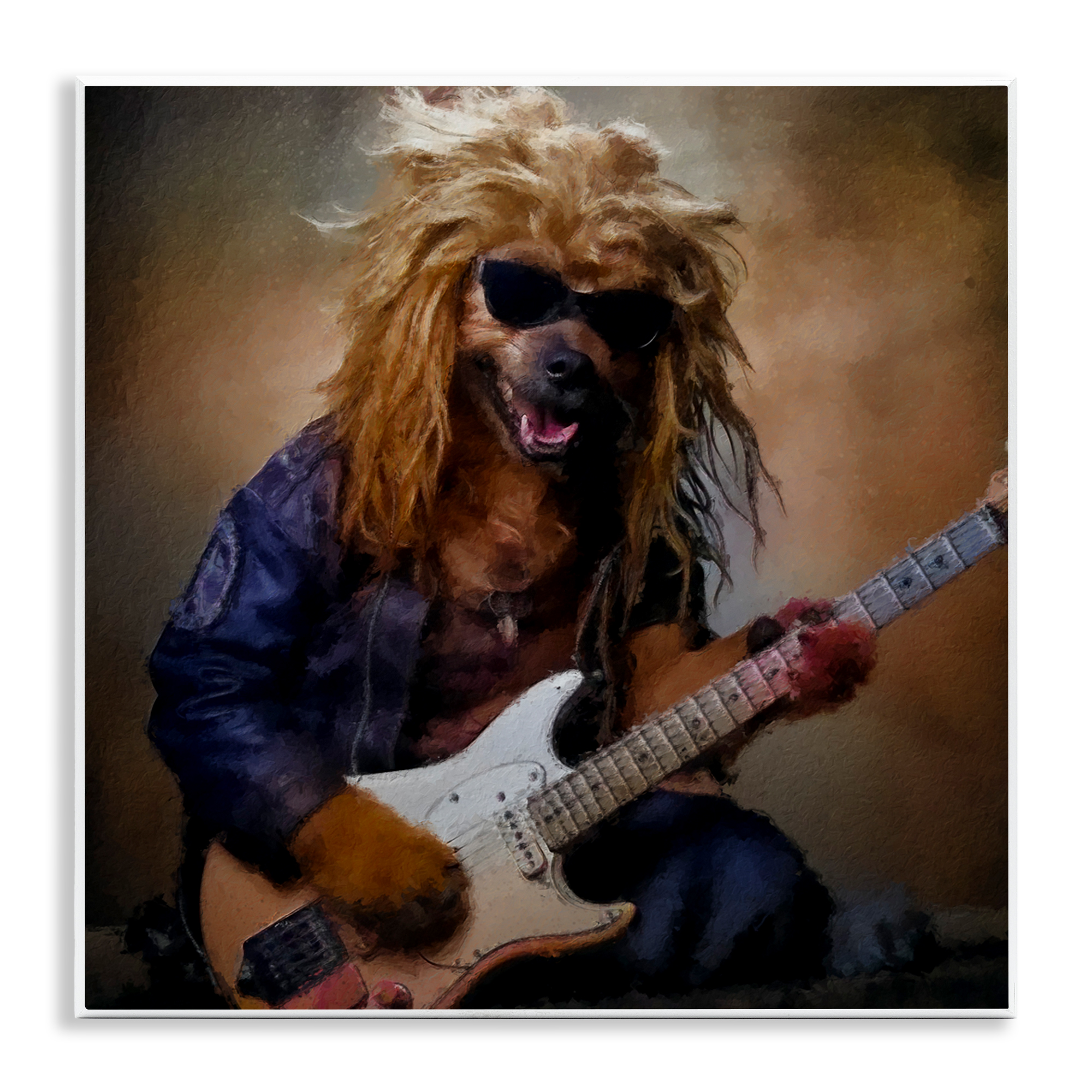 Musician Canine Clark Wall Plaque Art, design by Sean Parnell
