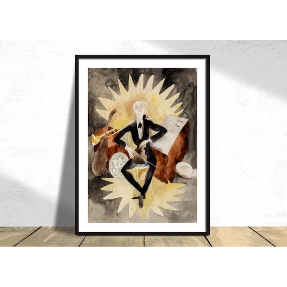 Musician Charles Demuth Reproduction American Modernism Art Nouveau Museum Exhibition Unframed Paper Print