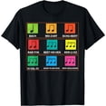 thumbnail image 1 of Musician Classic Composers Classical Music Musical Notes T-Shirt, 1 of 4
