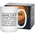 thumbnail image 1 of Musician Coffee Mug 15 oz White, Swallow Your Fears Wipe Off Your Tears Song Lyric Motivational, 1 of 7