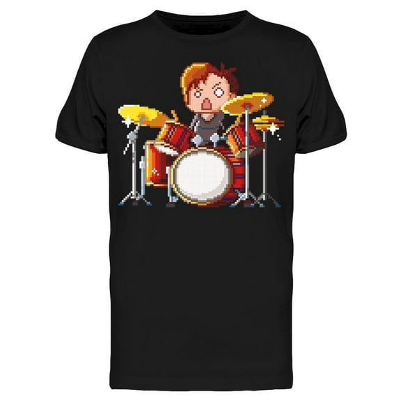 Musician Drummer  T-Shirt Men -Image by Shutterstock, Male Large