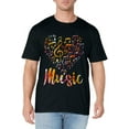 thumbnail image 1 of Musician Gift Musical Instrument Music Notes Treble Clef T-Shirt, 1 of 3