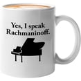thumbnail image 1 of Musician Mug White 11oz - Yes I Speak - Piano Player Pianist Artist Musician Music Lover, 1 of 7