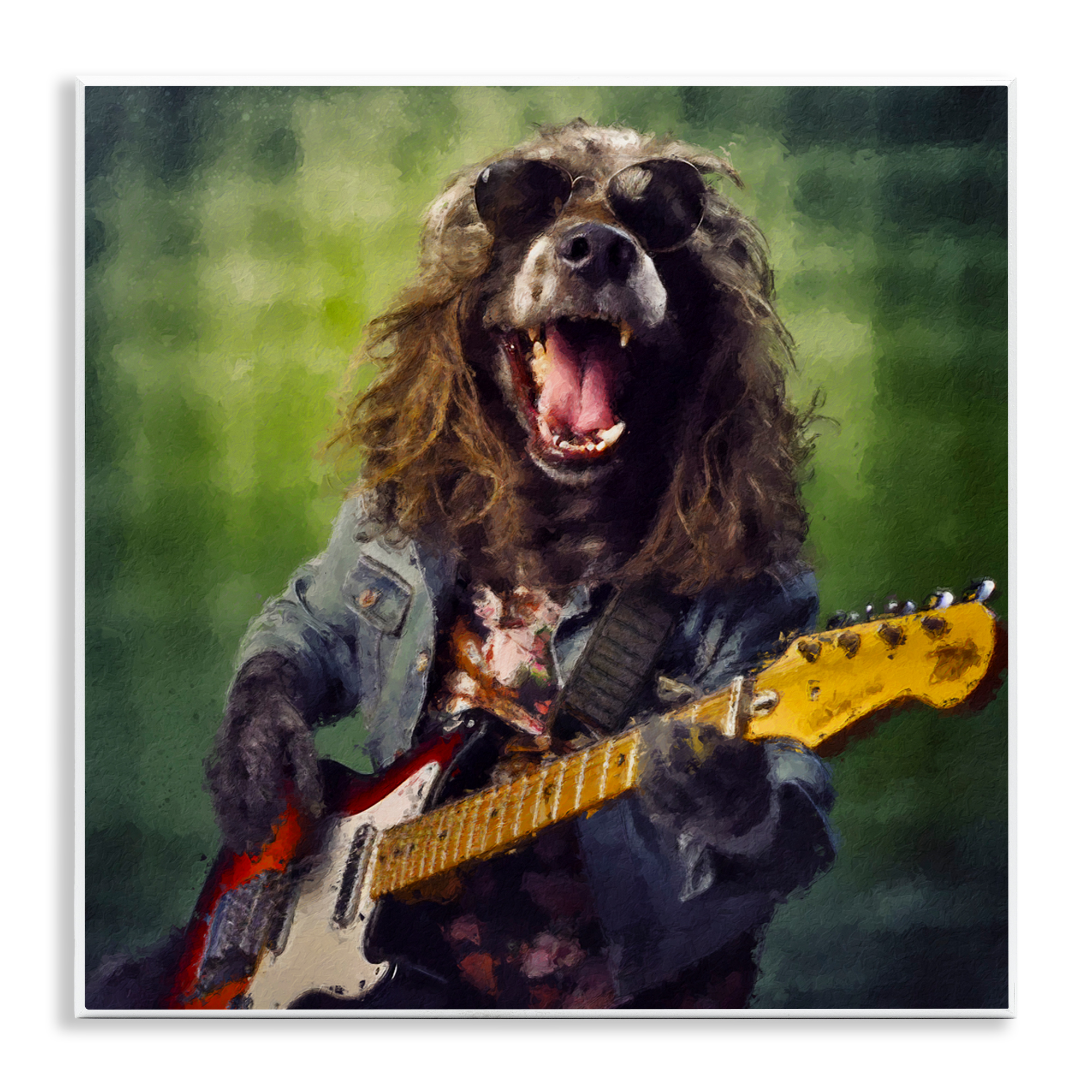 Musician Mutt Halen Wall Plaque Art, design by Sean Parnell