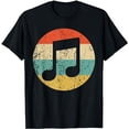 thumbnail image 1 of Musician Retro Musical Notes T-Shirt, 1 of 5