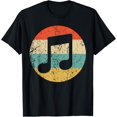 thumbnail image 1 of Musician Retro Musical Notes T-Shirt, 1 of 4