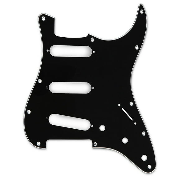 Musician's Gear 3 Single-Coil Pickguard Black