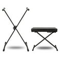 thumbnail image 1 of Musician's Gear KBX1 Keyboard Stand & Padded Piano Bench, 1 of 1