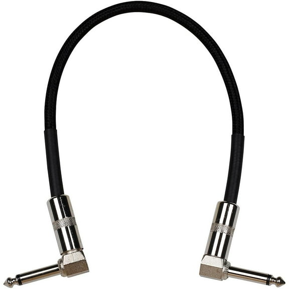 Musician's Gear Right to Right Pedal Coupler Cable 1 ft. Black Tweed