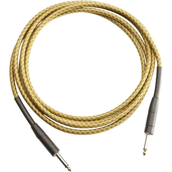 Musician's Gear Tweed 1/4" Straight-Straight Instrument Cable Gold 10 ft.