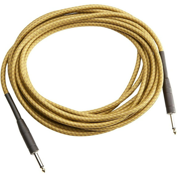 Musician's Gear Tweed 1/4" Straight-Straight Instrument Cable Gold 20 ft.