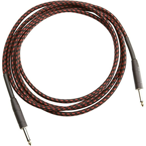 Musician's Gear Tweed 1/4" Straight-Straight Instrument Cable Red 10 ft.