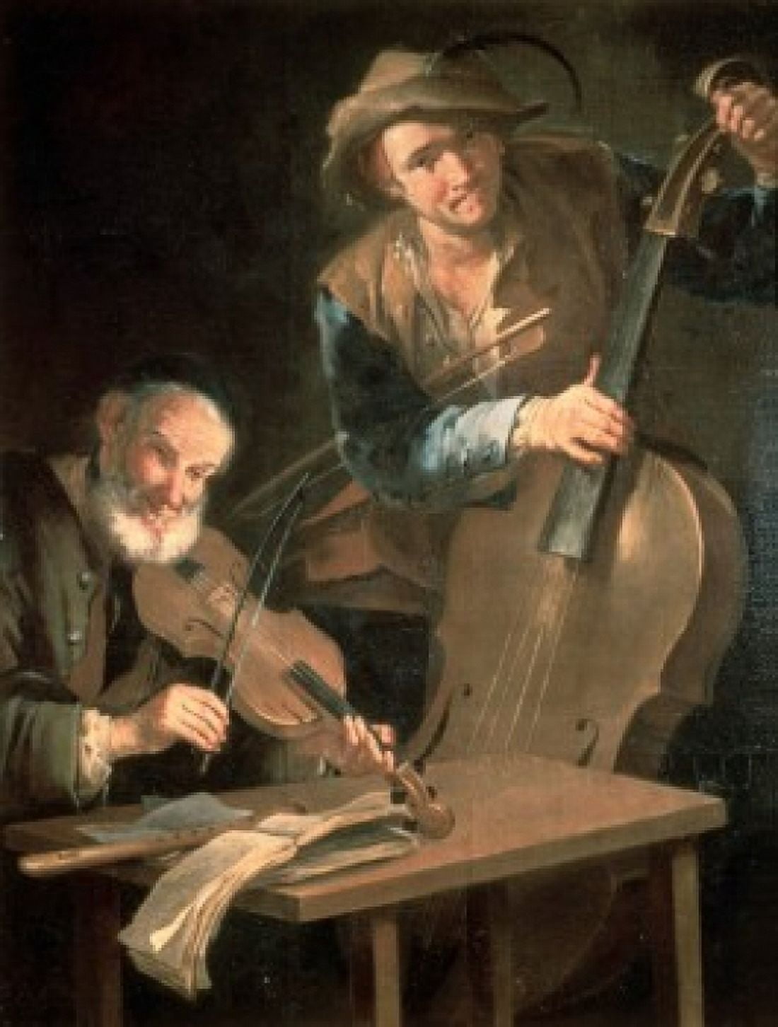 The Musicians 1695 Giacomo Francesco Cipper (1664-1738-AustrianItalian) Pushkin Museum of Fine Arts Moscow Canvas Art - Giacomo Francesco Cipper (18 x 24)