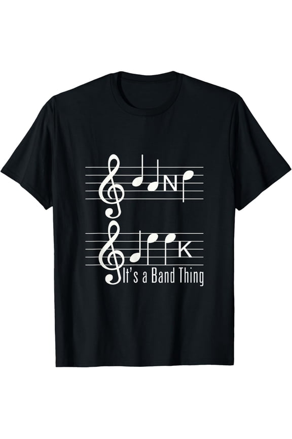 Musicians Band Geek Music Notes Spelling Funny T Shirt T-Shirt