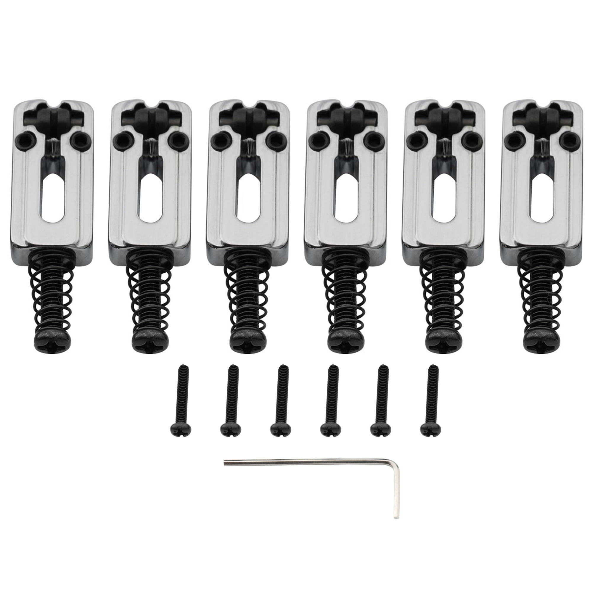 Musiclily Saitenreiter Aus Messing – 10,8 Mm Breit, Für Strat & Tele Gitarren, 6er Set In Gold