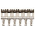 thumbnail image 1 of Musiclily Pro 10.8mm Steel Vintage Style Guitar Tremolo Bridge Saddles for Strat Style Electric Guitar, Nickel (Set of 6), 1 of 5