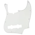 thumbnail image 1 of Musiclily Pro 5-String 10-Hole Contemporary J Bass Pickguard for Fender American Jazz Bass, 3Ply Aged White, 1 of 4