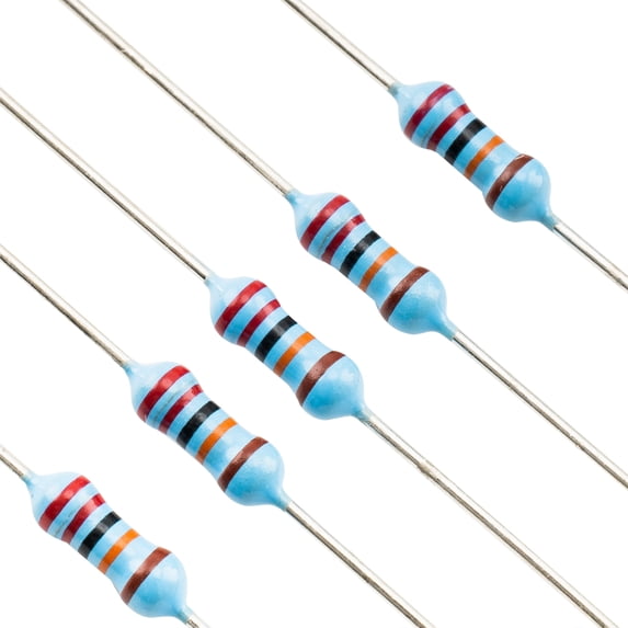 Musiclily Pro Metal Film Precision Resistor 220Kohm 1% 250mW for Electric Guitar Bass Wiring Mods (Set of 50)